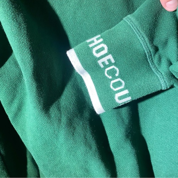DC SHOES skateboard type green hoodie with graphics on sleeve cuffs - Picture 7 of 8